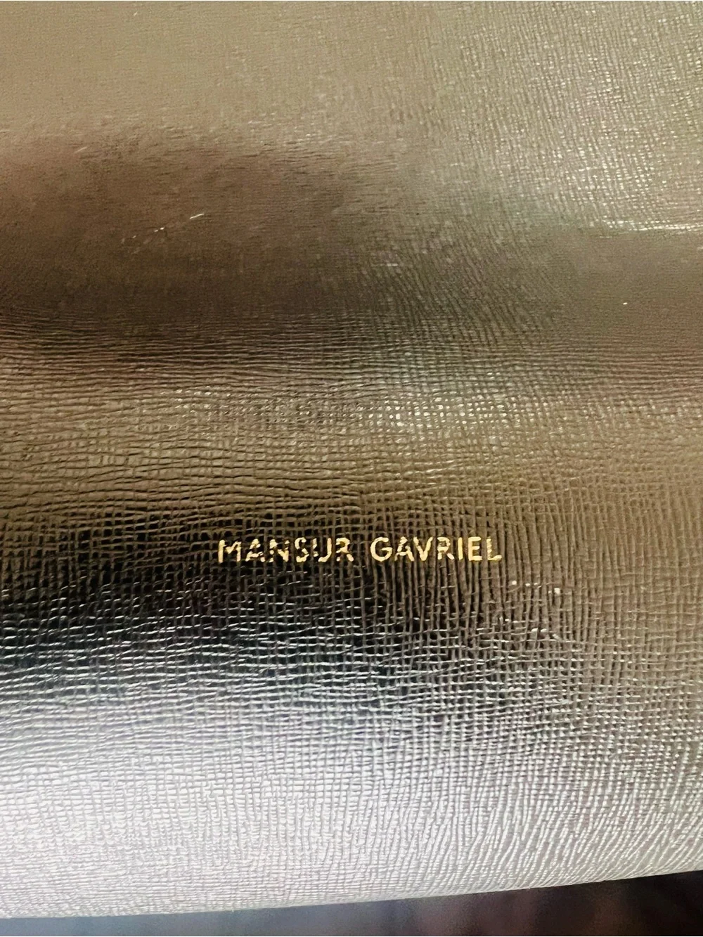 Mansur Gavriel Black Leather Double-Handle Tote